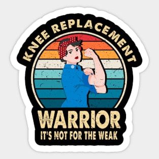 Knee Replacement Warrior Surgery Recovery Get Well Soon Sticker